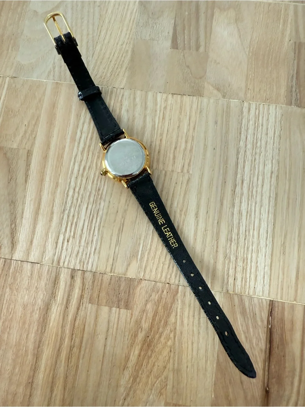 Reliance by croton diamond ladies black and gold tone watch NEW BATTERY
